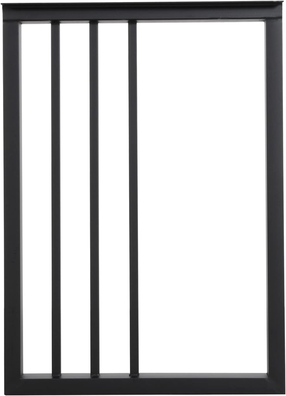 Metal Table Legs 28''Hight 20'' Wide Black Heavy Duty Furniture Legs for DIY Coffee Table Modern Desk Legs Industrial & Rustic Duty Square Tube Desk Legs Set of 2 (28X20 inch)