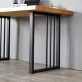 Metal Table Legs 28''Hight 20'' Wide Black Heavy Duty Furniture Legs for DIY Coffee Table Modern Desk Legs Industrial & Rustic Duty Square Tube Desk Legs Set of 2 (28X20 inch)