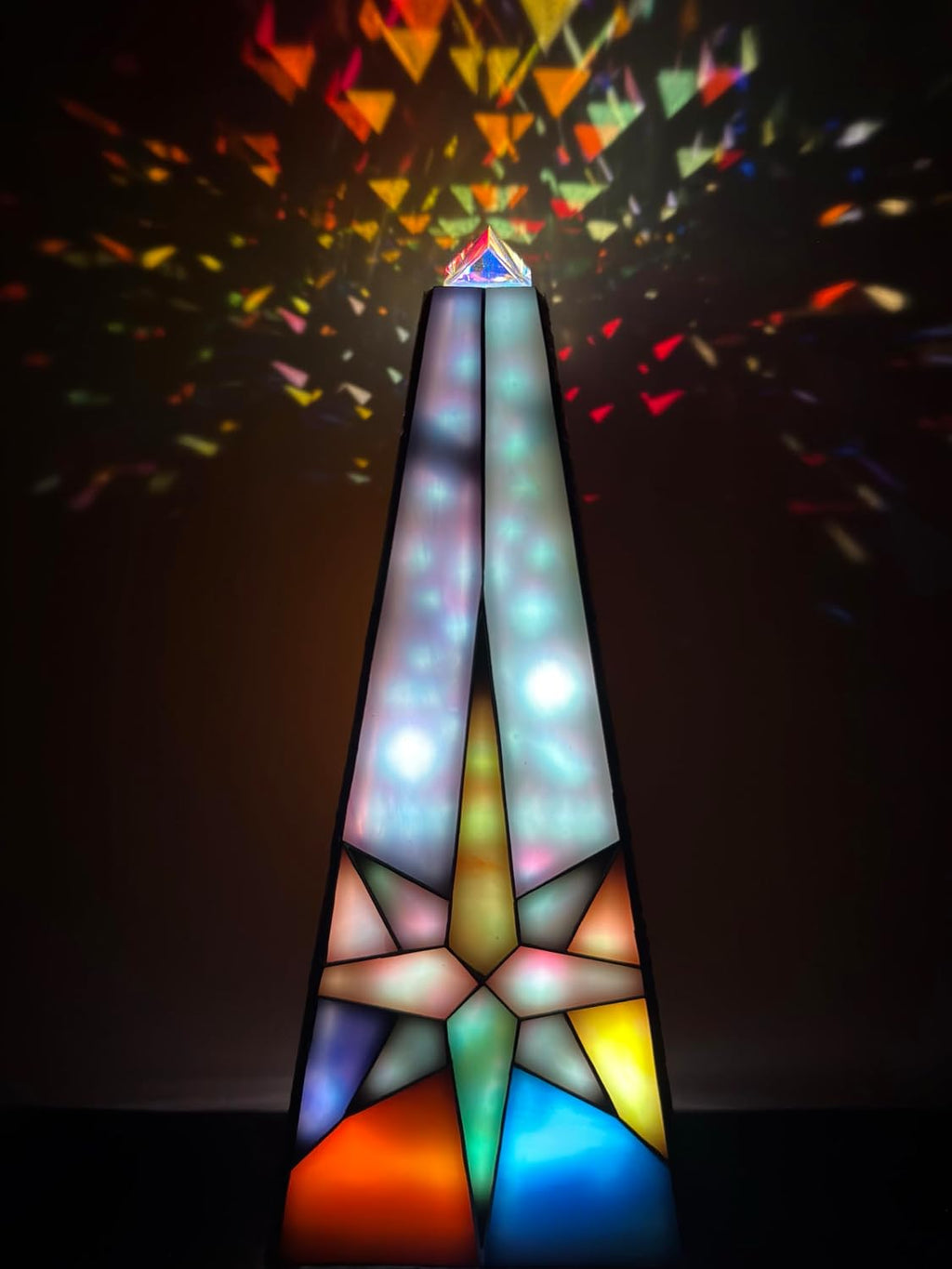 Star of Bethlehem Kaleidoscope for Adults,Handmade DIY Triangular Prism Kaleidoscope，Festival Gift Box,Anniversary Birthday Christmas New Year Valentine's Day Commemorative Gift