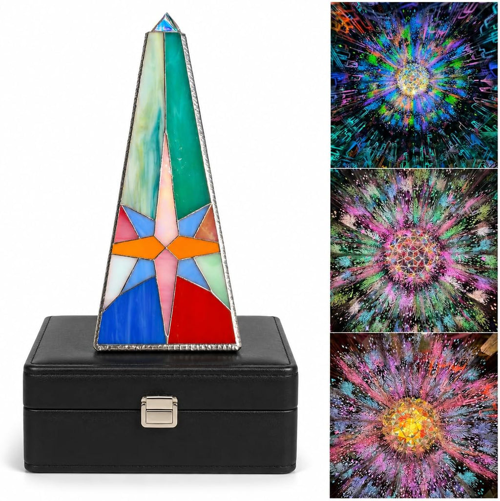 Kaleidoscope for Adults,Handmade Triangular Prism Sun Planet Universe Adults Kaleidoscope, Gift Box,Birthday Christmas New Year Valentine's Day Present Gift Man Woman Father & Mother
