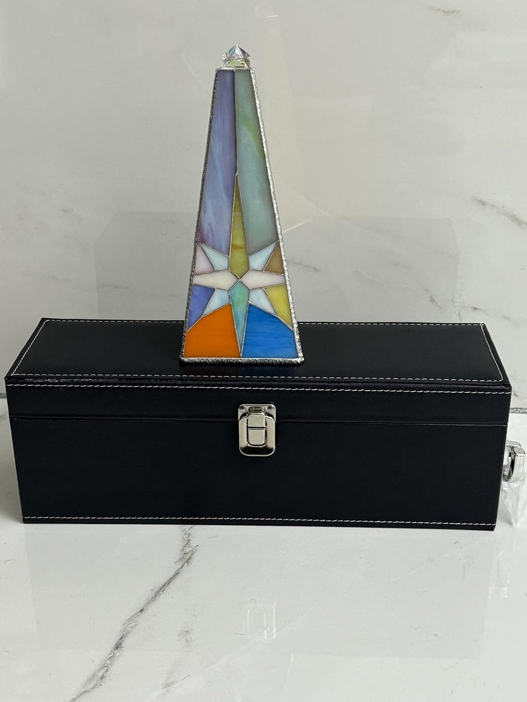 Star of Bethlehem Kaleidoscope for Adults,Handmade DIY Triangular Prism Kaleidoscope，Festival Gift Box,Anniversary Birthday Christmas New Year Valentine's Day Commemorative Gift