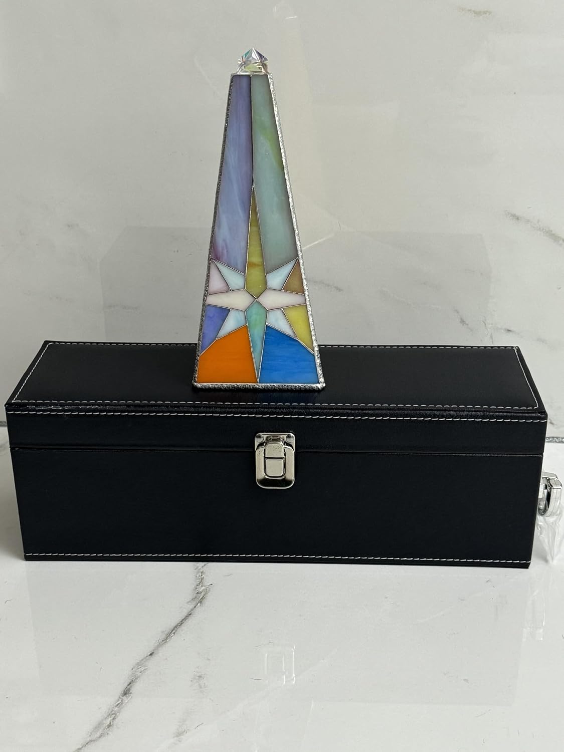Star of Bethlehem Kaleidoscope for Adults,Handmade DIY Triangular Prism Kaleidoscope，Festival Gift Box,Anniversary Birthday Christmas New Year Valentine's Day Commemorative Gift
