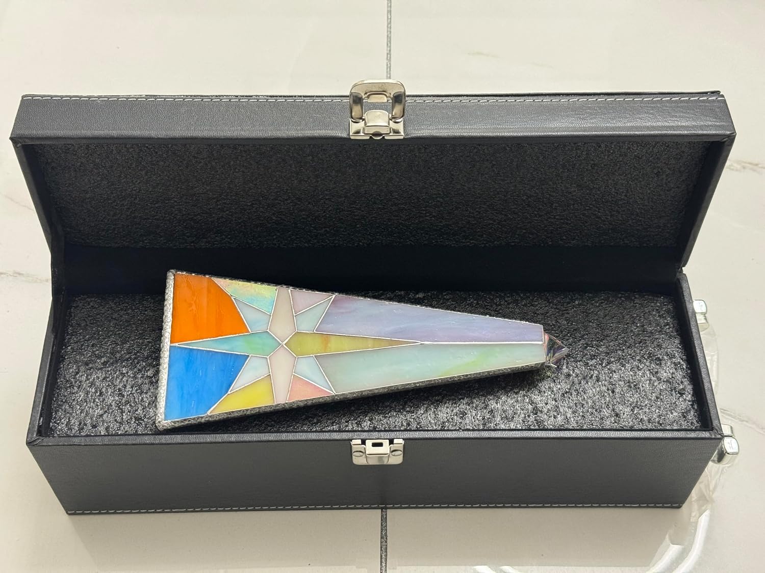 Star of Bethlehem Kaleidoscope for Adults,Handmade DIY Triangular Prism Kaleidoscope，Festival Gift Box,Anniversary Birthday Christmas New Year Valentine's Day Commemorative Gift
